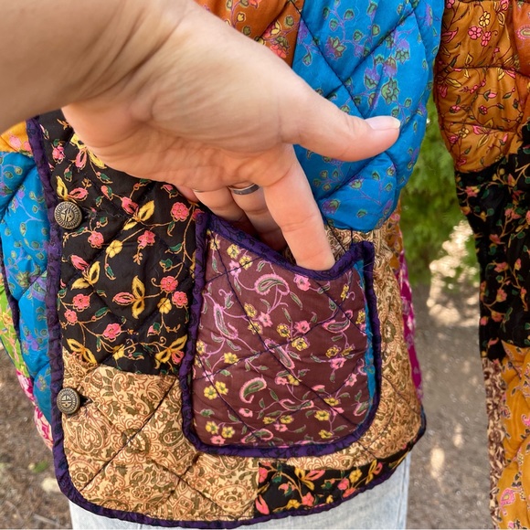 Vintage Reversible Quilted Patchwork Jacket - Picture 9 of 15